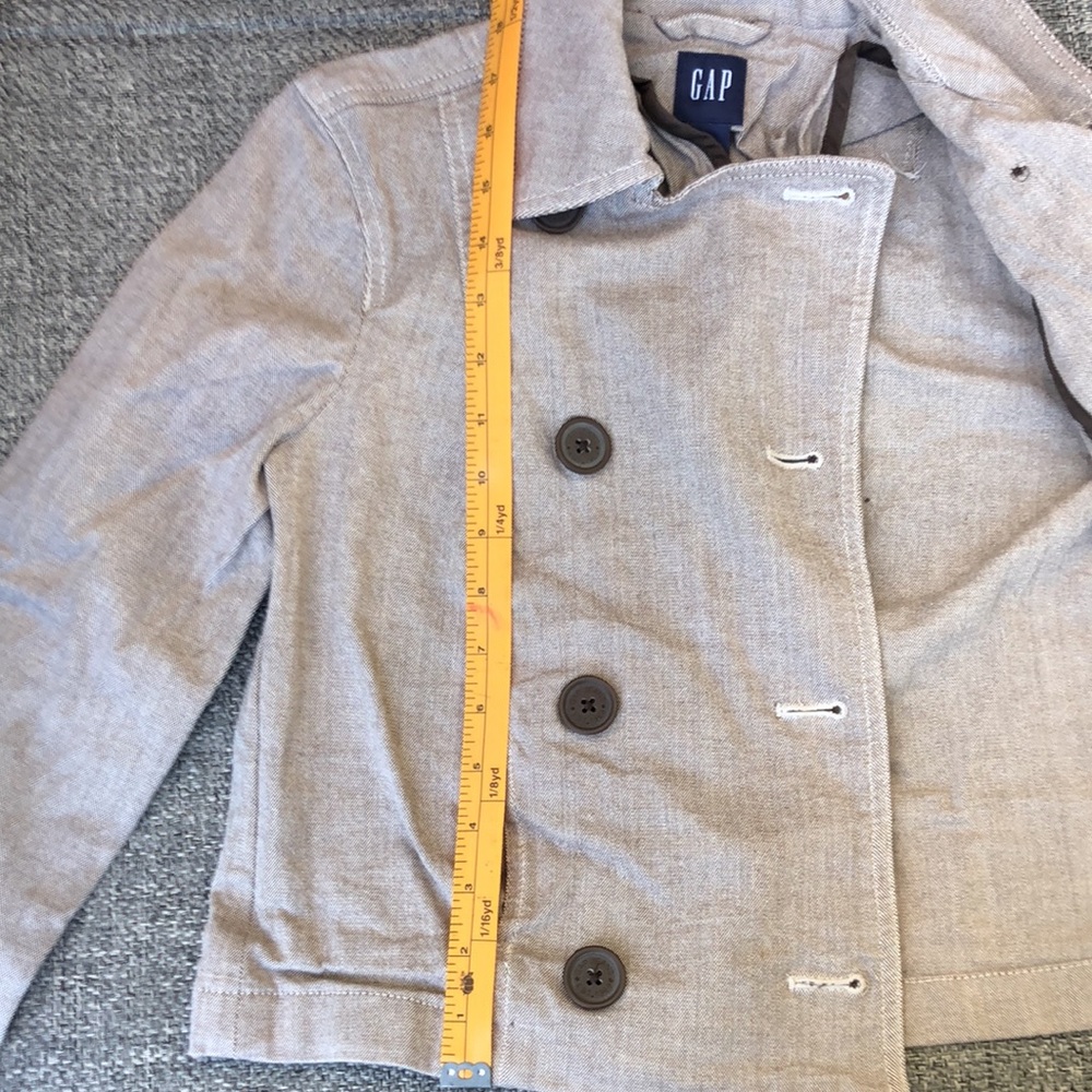 Gap Cropped Double Breasted Jacket - image 7